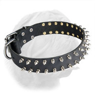 Dogue de Bordeaux Leather Spiked Dog Collar Dogue de Bordeaux Leather Spiked Dog Collar