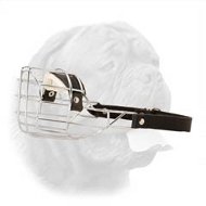 'The Silencer' Enhanced Design One-Strap Wire Cage Muzzle for Dogue de Bordeaux 'The Silencer' Enhanced Design One-Strap Wire Cage Muzzle for Dogue de Bordeaux